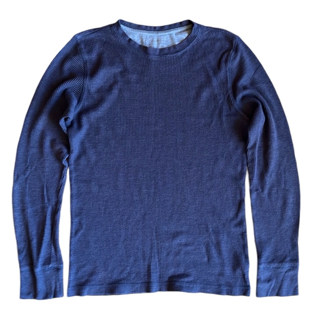 Kids Blue Thermal Pajama Shirt sz L (10/12)